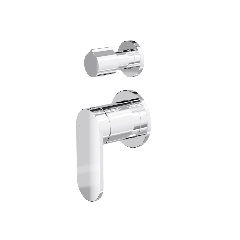 LINSOL CAPO 2-PLATE WALL MIXER WITH DIVERTER CHROME