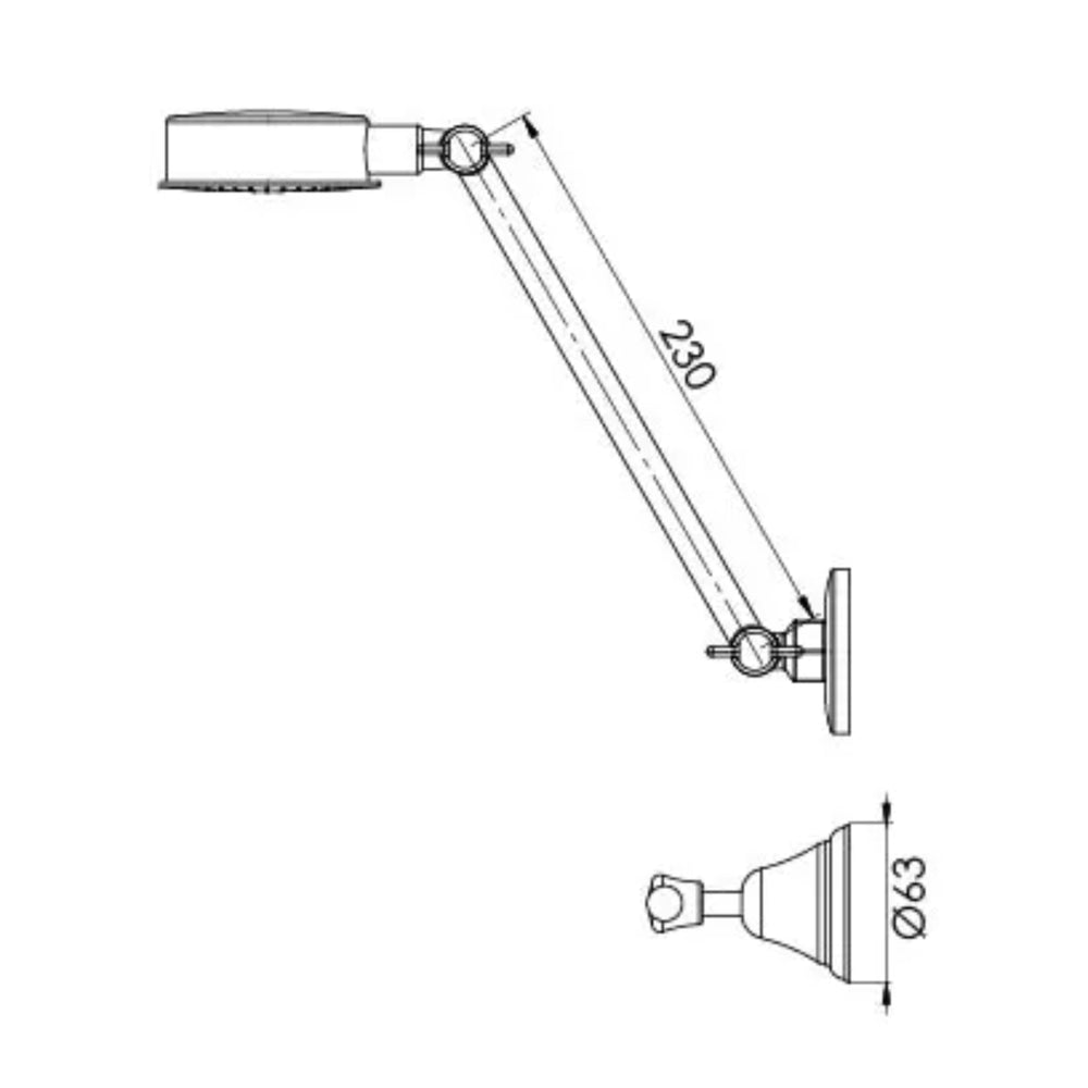 PHOENIX RHAPSODY THREE-PIECE LEVER SHOWER SET CHROME