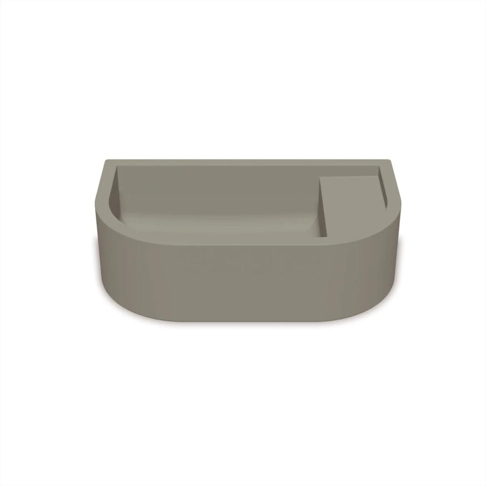 NOOD CO LOOP 01 ABOVE COUNTER / WALL HUNG BASIN OLIVE 440MM