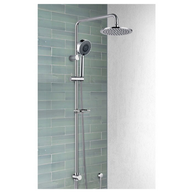 FIENZA MICHELLE MULTIFUNCTION TWIN SHOWER WITH SOAP BASKET CHROME