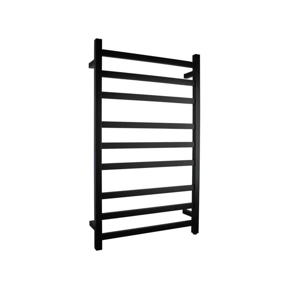 NORICO 9-BAR LADDER HEATED TOWEL RAIL 1000MM BLACK