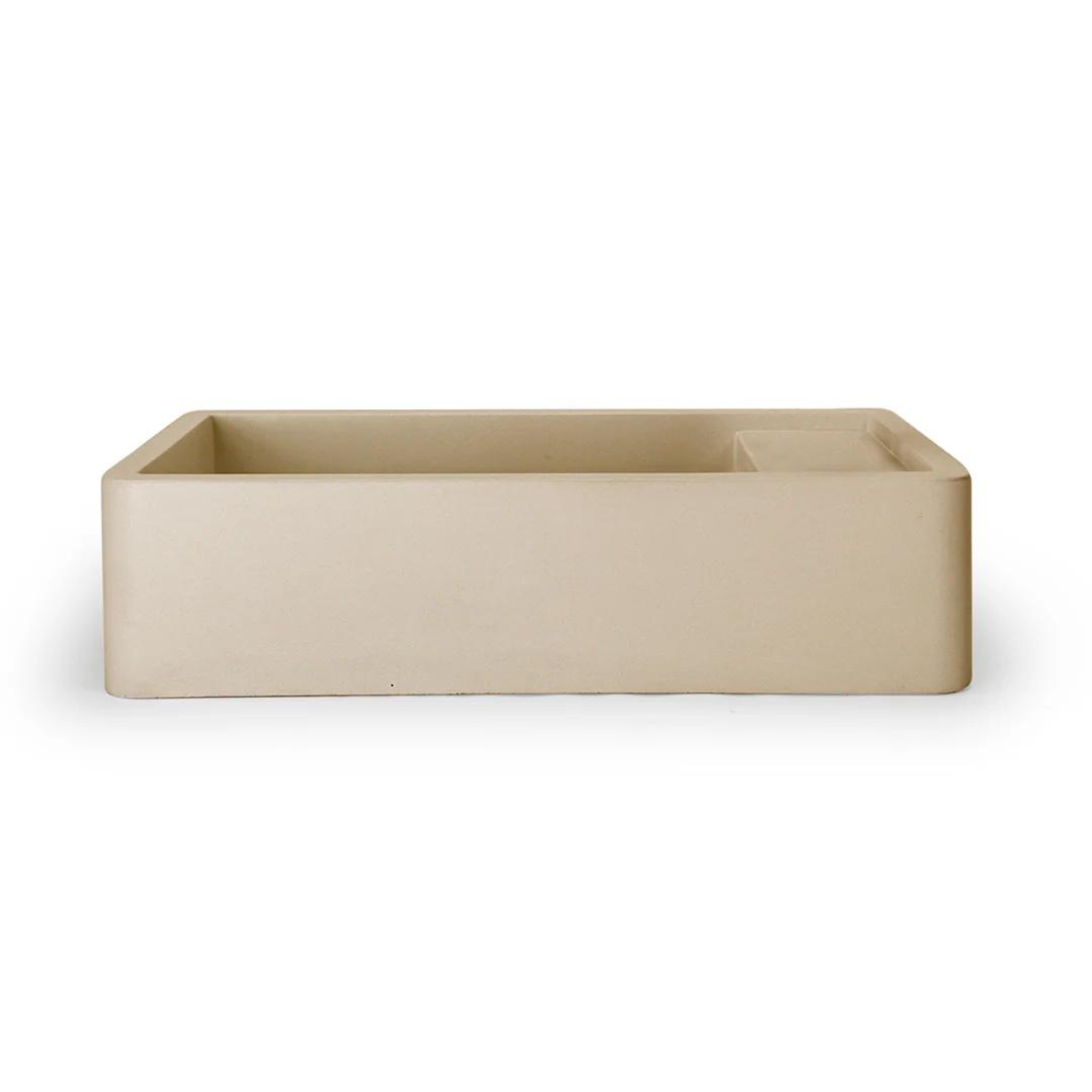NOOD CO SHELF 01 ABOVE COUNTER / WALL HUNG BASIN CUSTARD 440MM