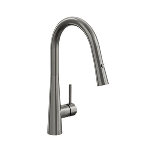 LINSOL KASHI PULL OUT SINK MIXER 410MM GUN METAL