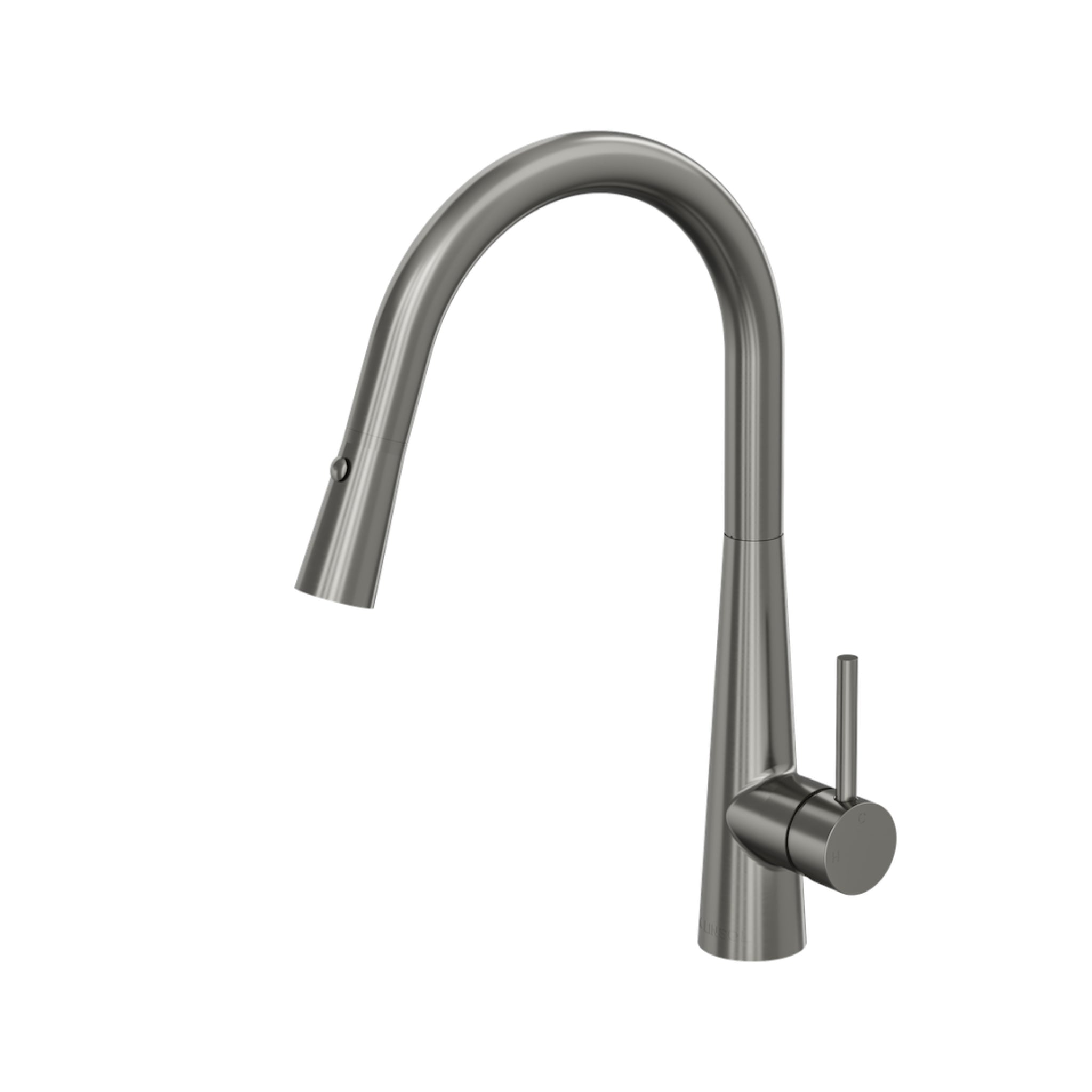 LINSOL KASHI LEAD FREE PULL OUT SINK MIXER 410MM GUN METAL
