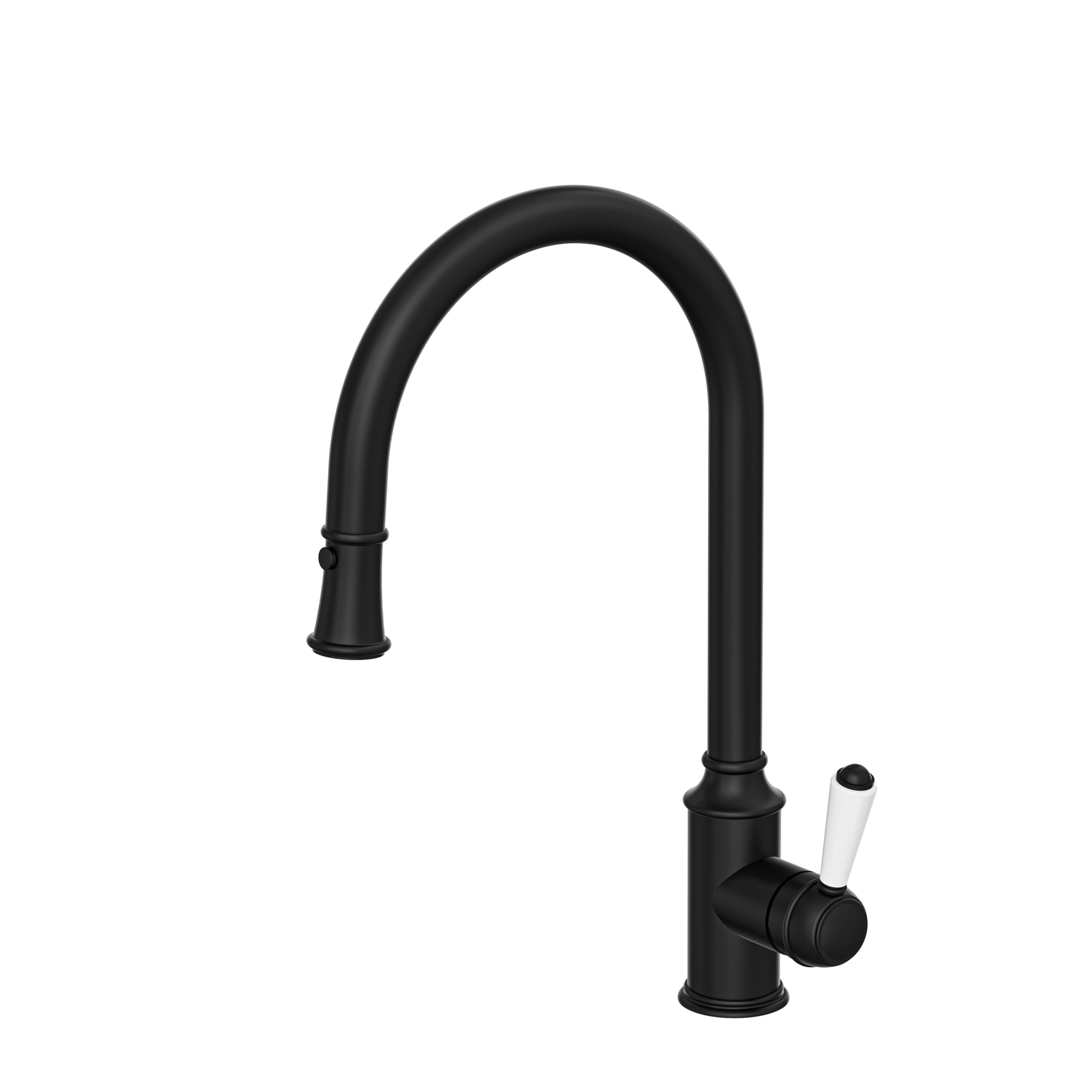 LINSOL TOMMY S2 PULL OUT SINK MIXER 439MM MATTE BLACK
