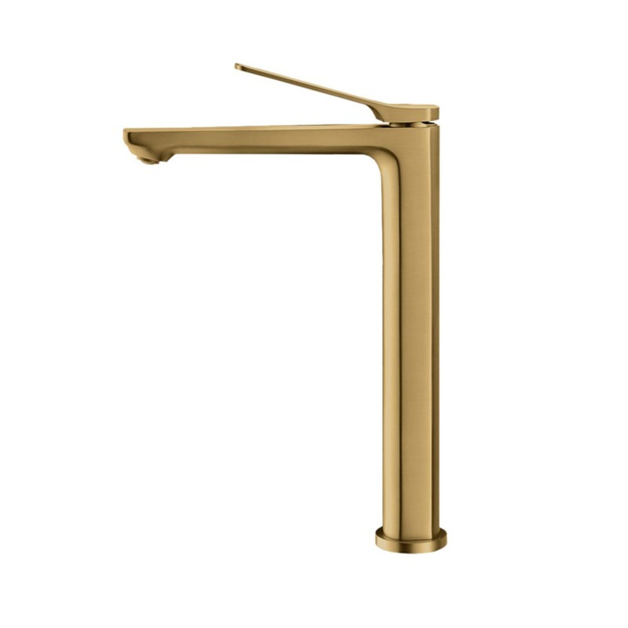 AQUAPERLA RUSHY TALL BASIN MIXER 292MM BRUSHED BRASS