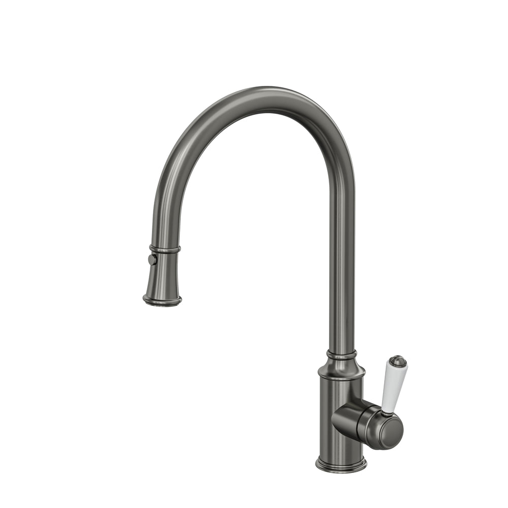 LINSOL TOMMY S2 PULL OUT SINK MIXER 439MM GUN METAL