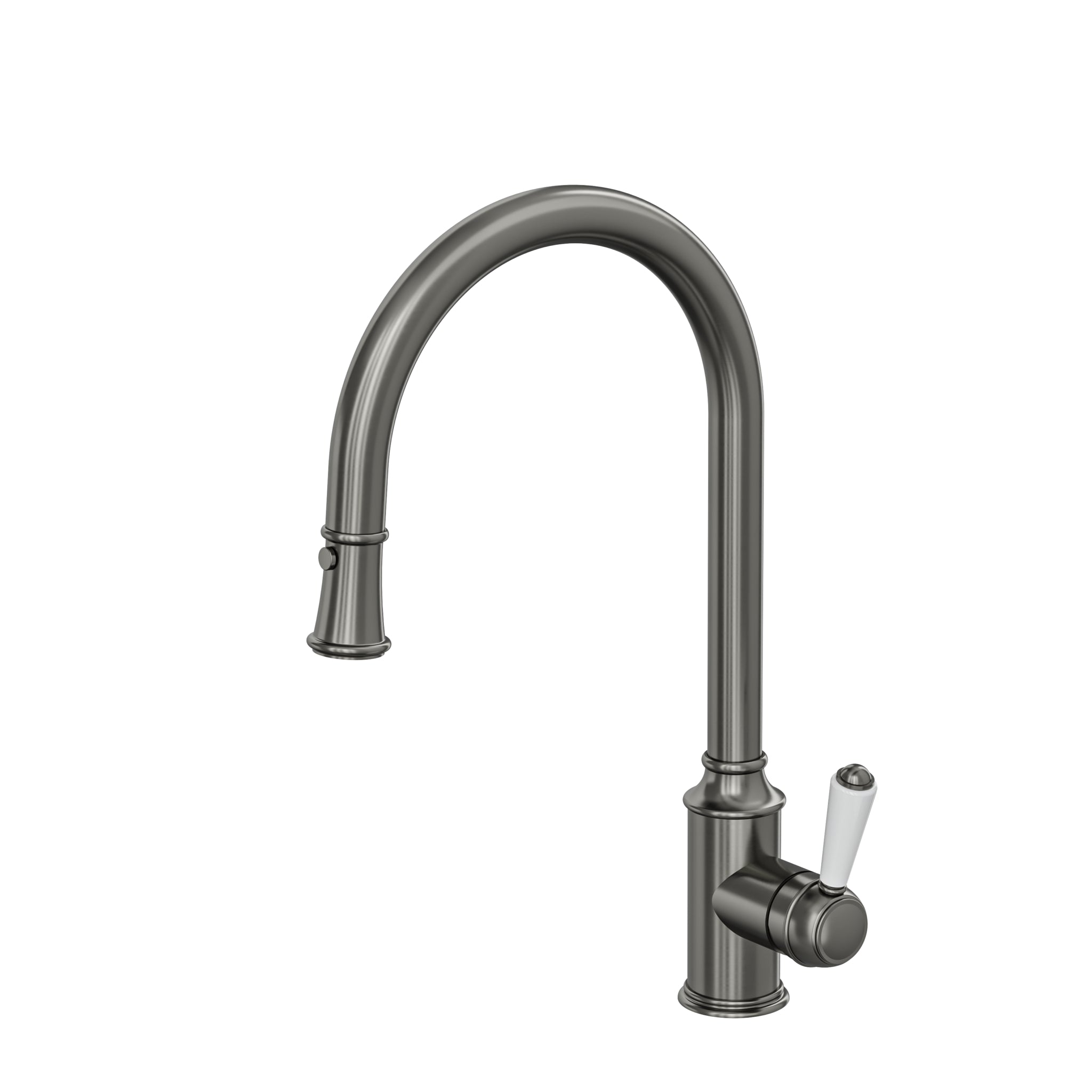 LINSOL TOMMY S2 PULL OUT SINK MIXER 439MM GUN METAL