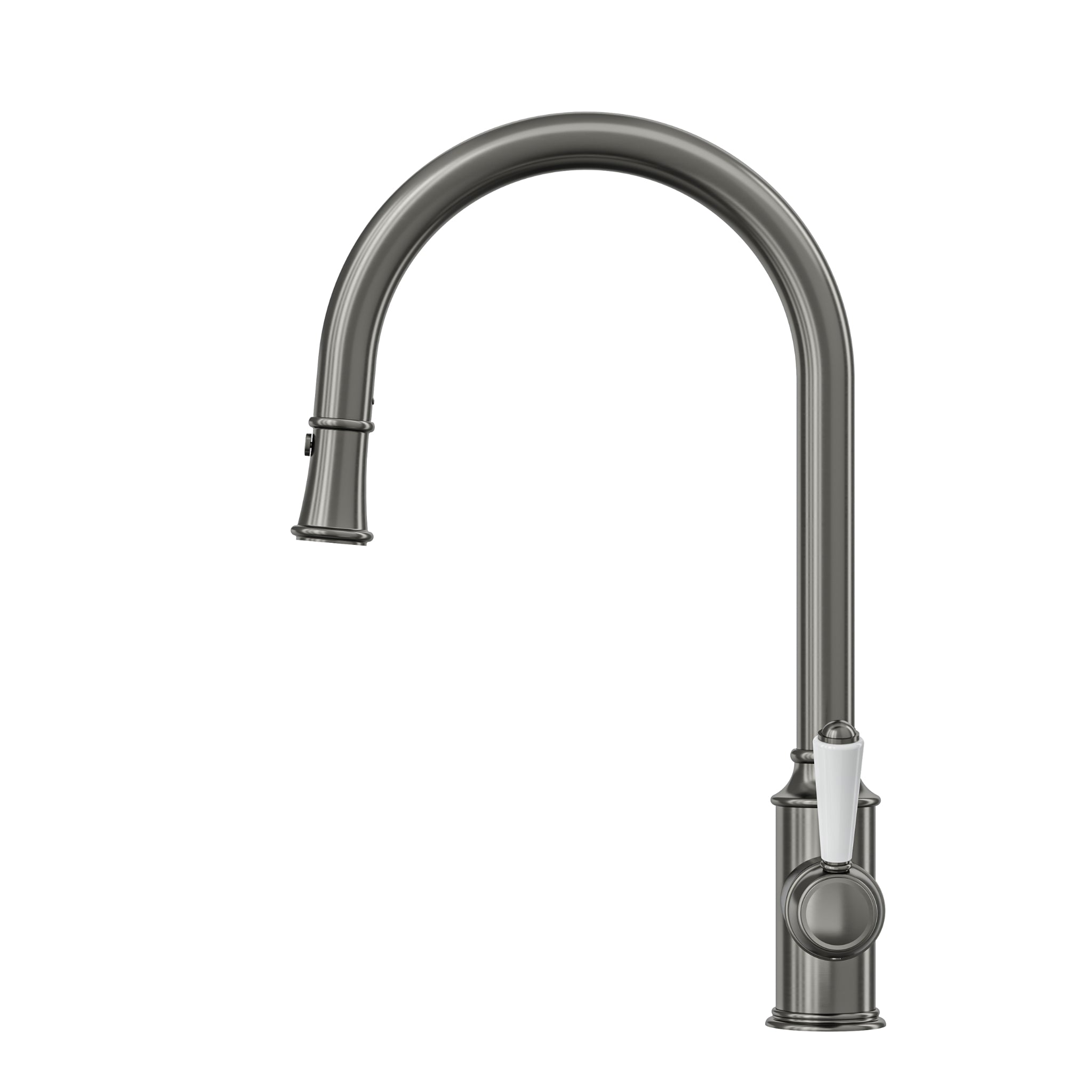 LINSOL TOMMY S2 PULL OUT SINK MIXER 439MM GUN METAL