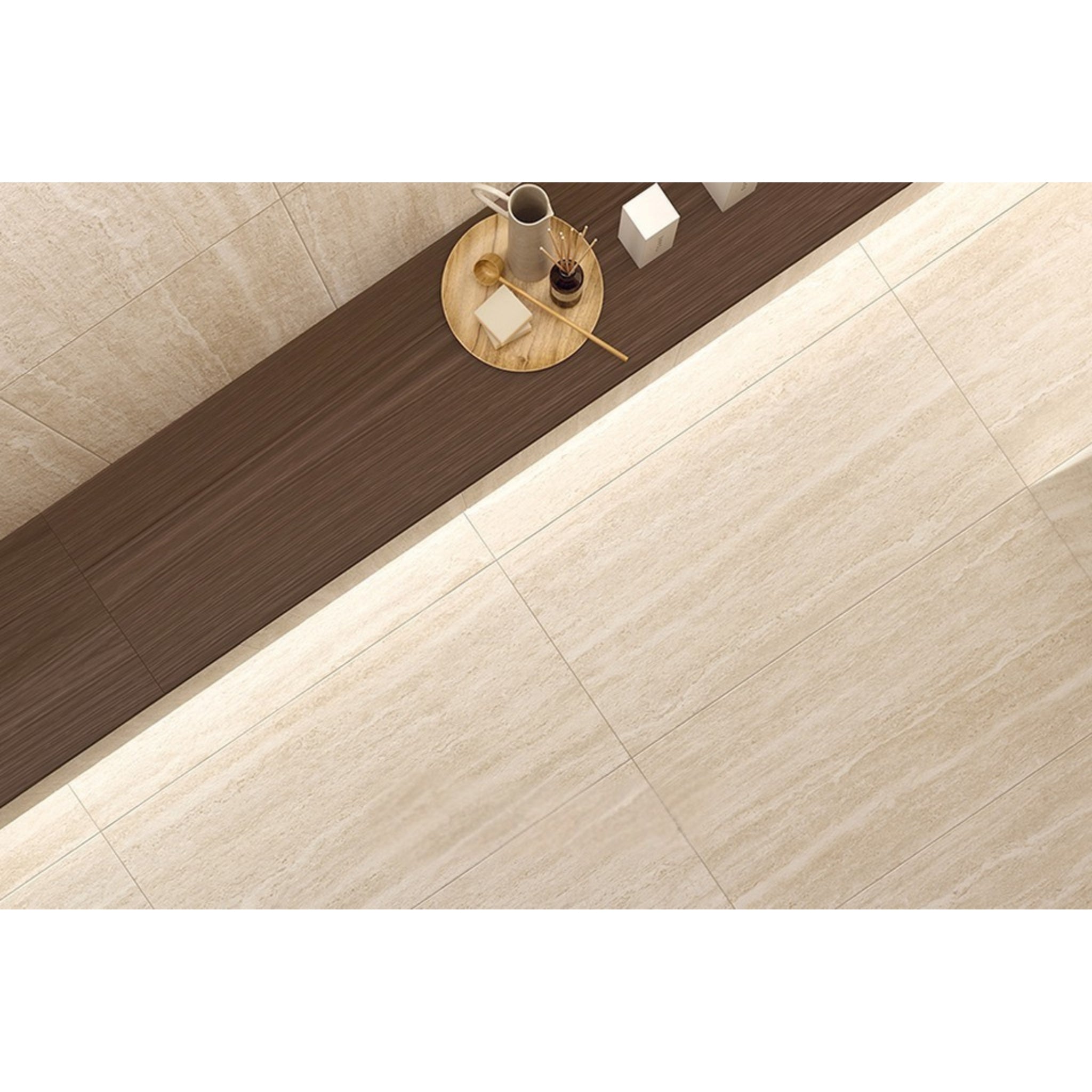EVERSTONE TIVOLI SAND VEIN CUT GRIP 600X600MM SQUARE TILE (PER BOX)