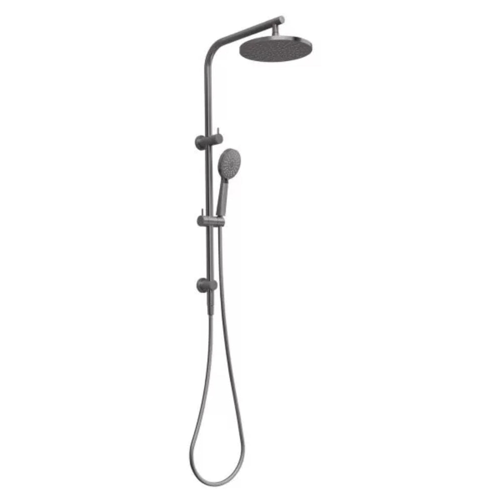 PHOENIX VIVID SLIMLINE TWIN SHOWER BRUSHED CARBON