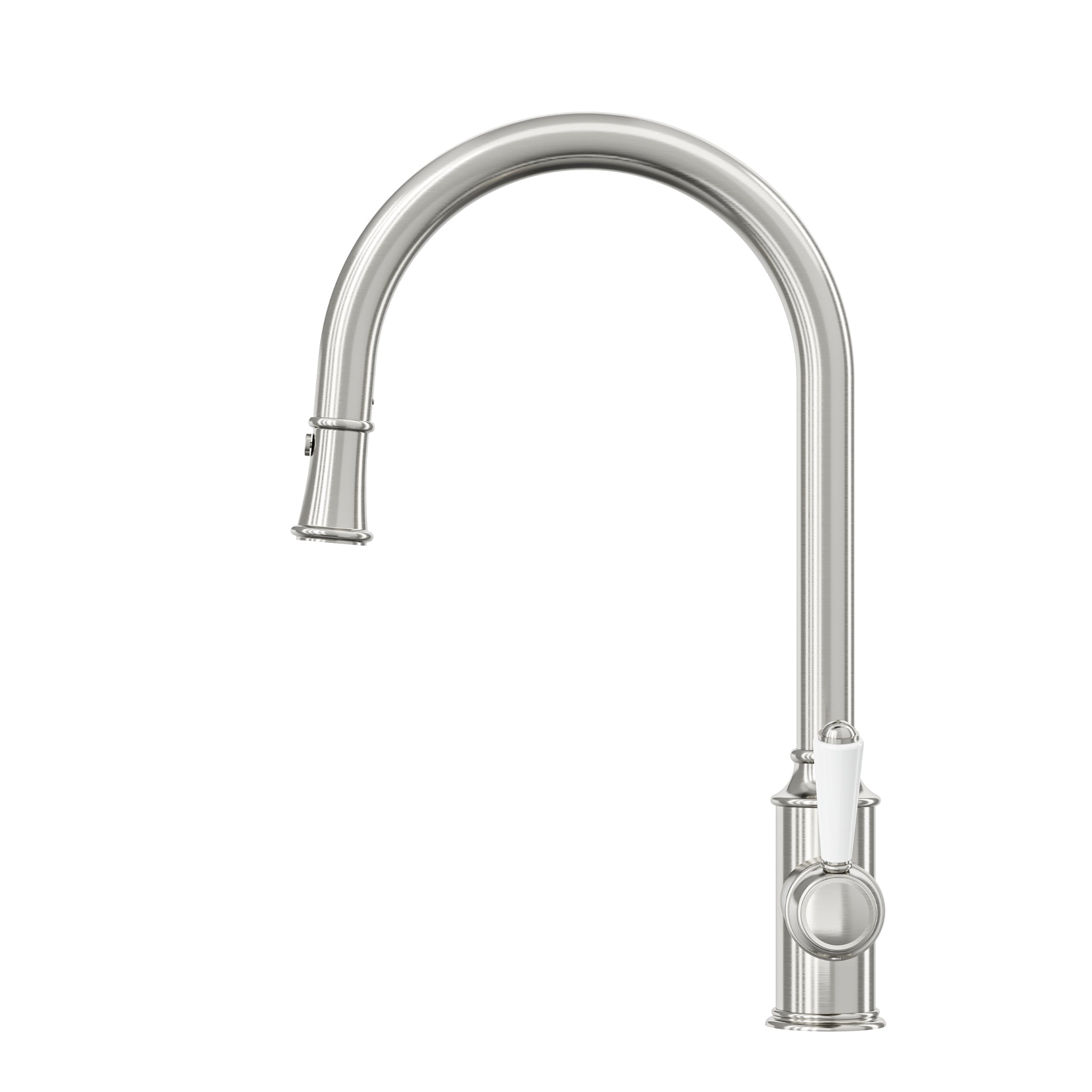 LINSOL TOMMY S2 PULL OUT SINK MIXER 439MM BRUSHED NICKEL