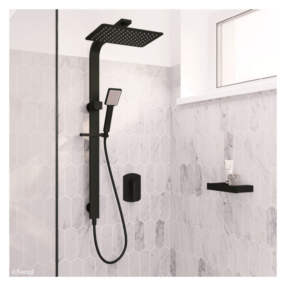 FIENZA KOKO DELUXE TWIN SHOWER MATTE BLACK