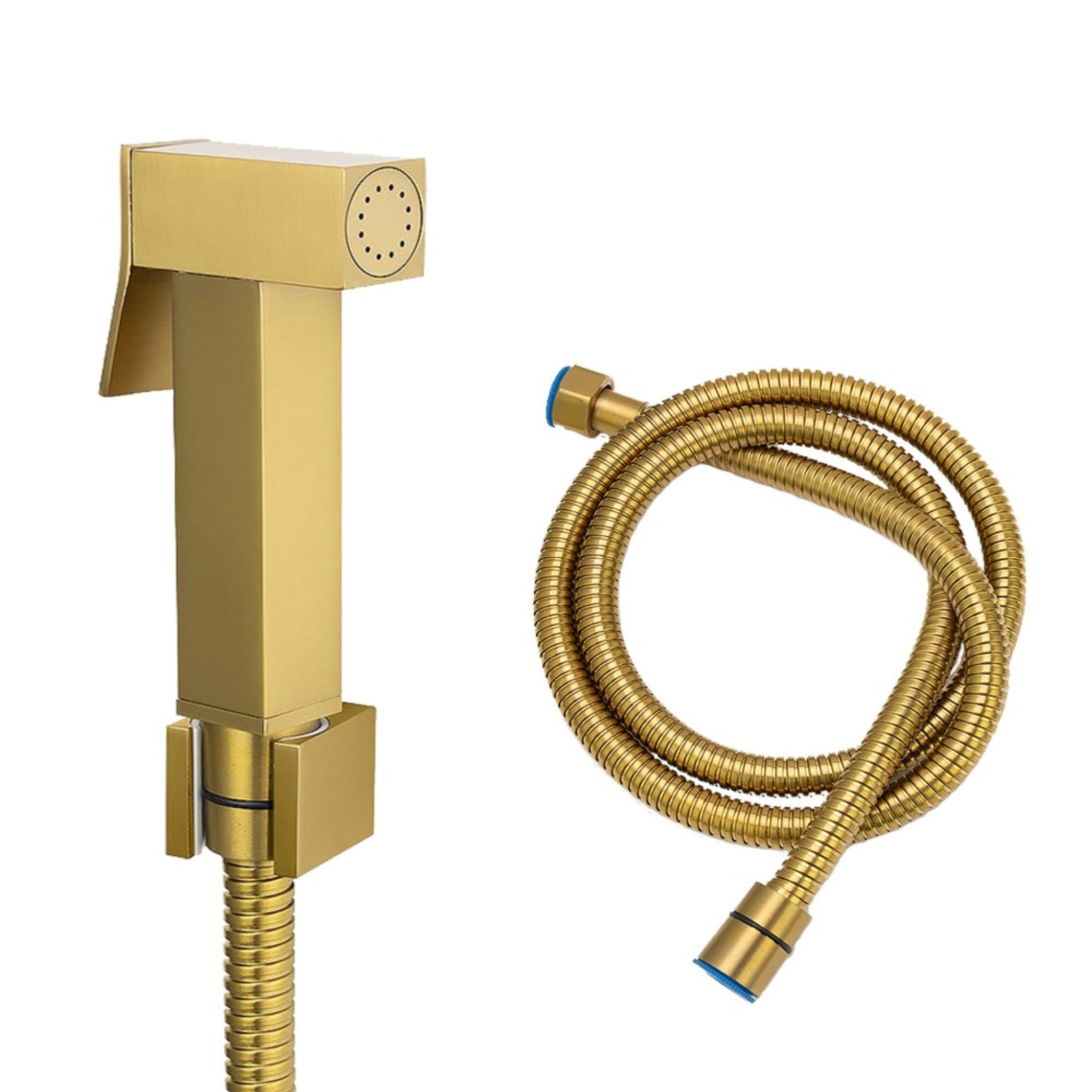 AQUAPERLA TOILET BIDET SPRAY KIT BRUSHED BRASS 111MM