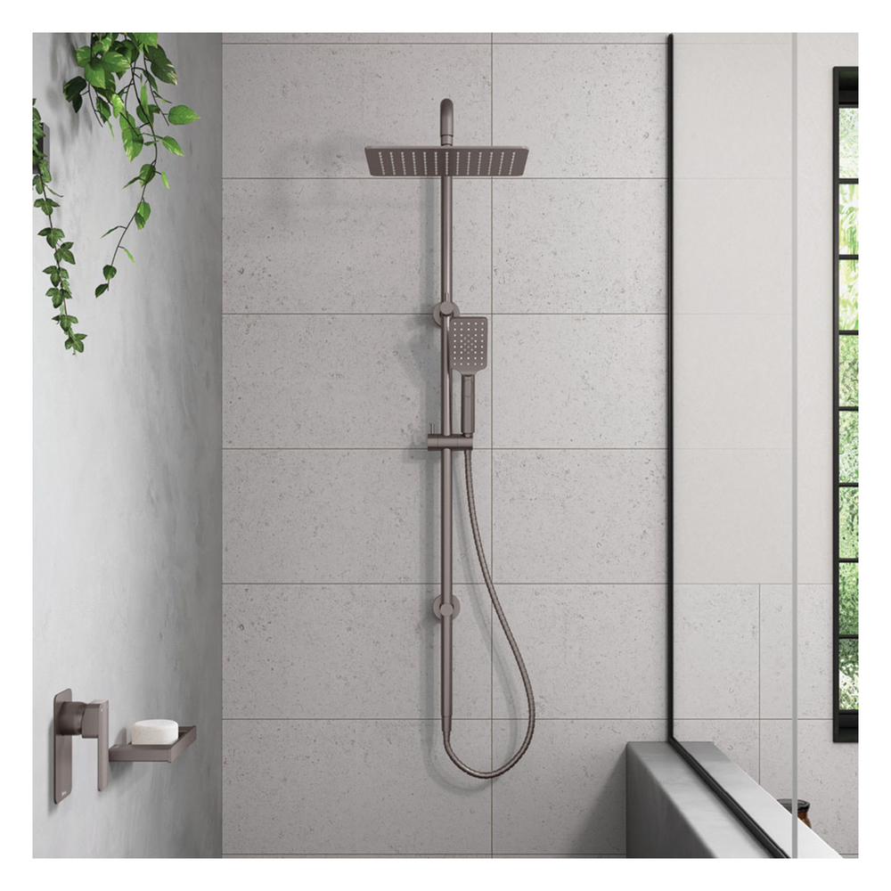 FIENZA TONO TWIN SHOWER GUN METAL