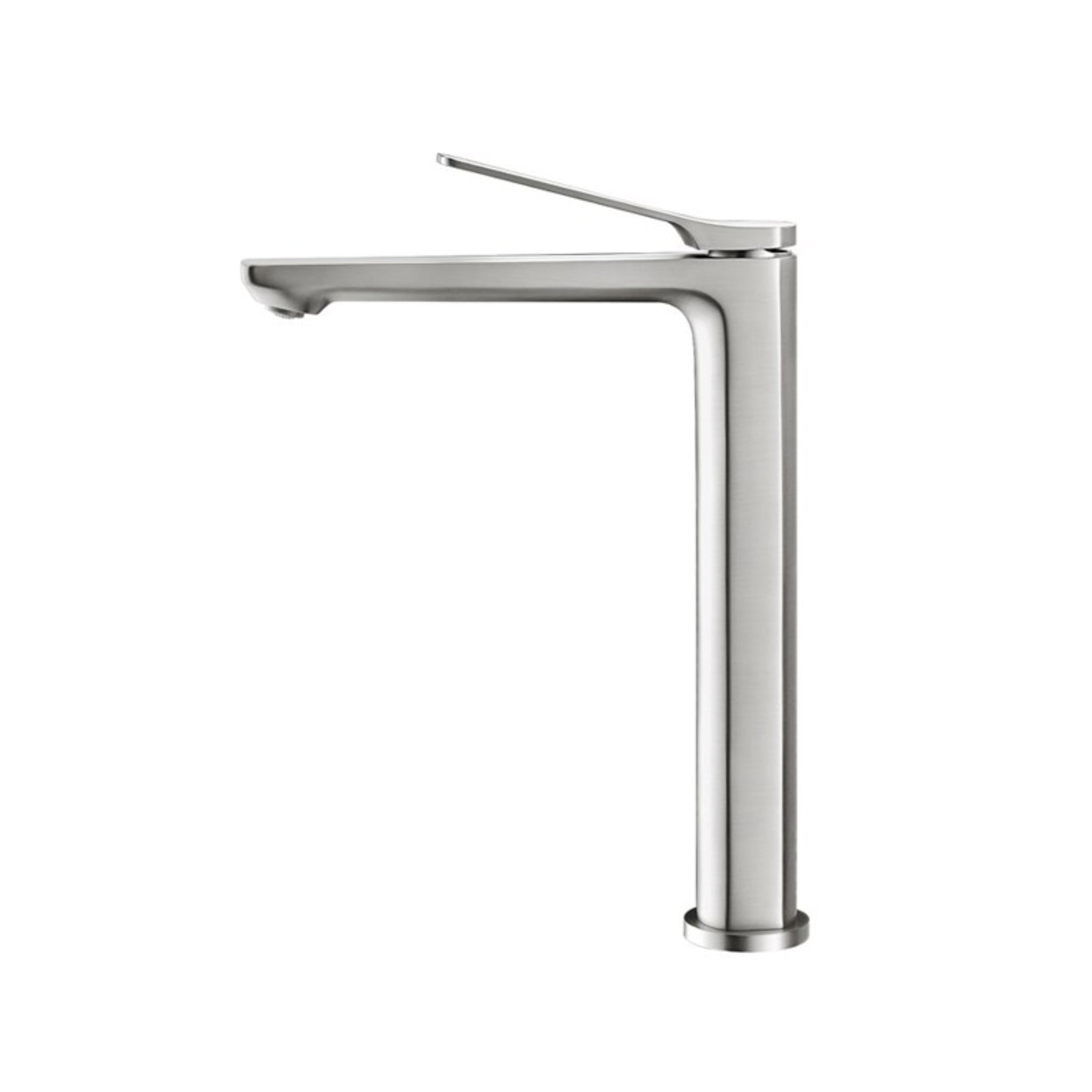 AQUAPERLA RUSHY TALL BASIN MIXER 292MM BRUSHED NICKEL