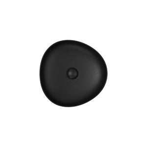 FIENZA PEBBLE ABOVE COUNTER BASIN MATTE BLACK 400MM