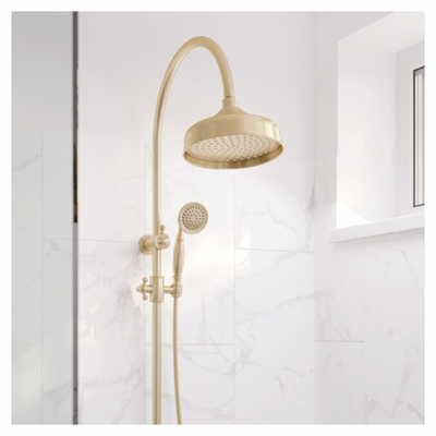 FIENZA LILLIAN TWIN SHOWER URBAN BRASS