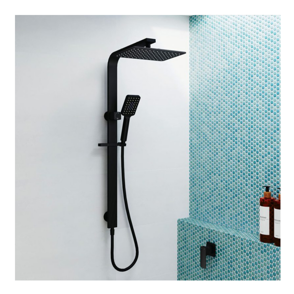 FIENZA TONO DELUXE TWIN SHOWER MATTE BLACK