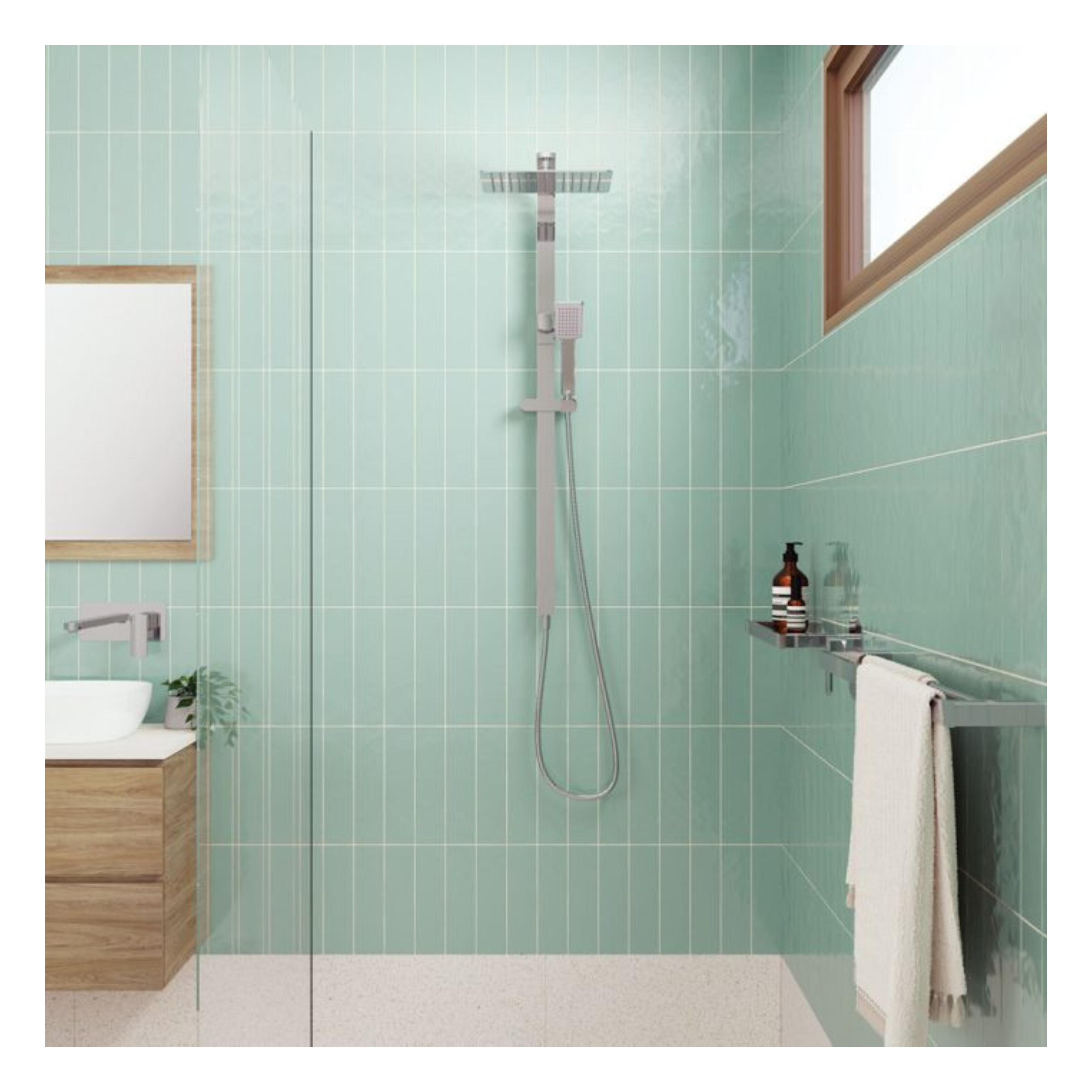 FIENZA KOKO TWIN SHOWER CHROME