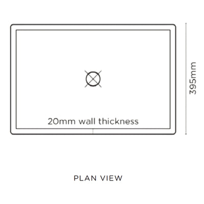 NOOD CO BOX BASIN VANITY SET BLUSH PINK 595MM