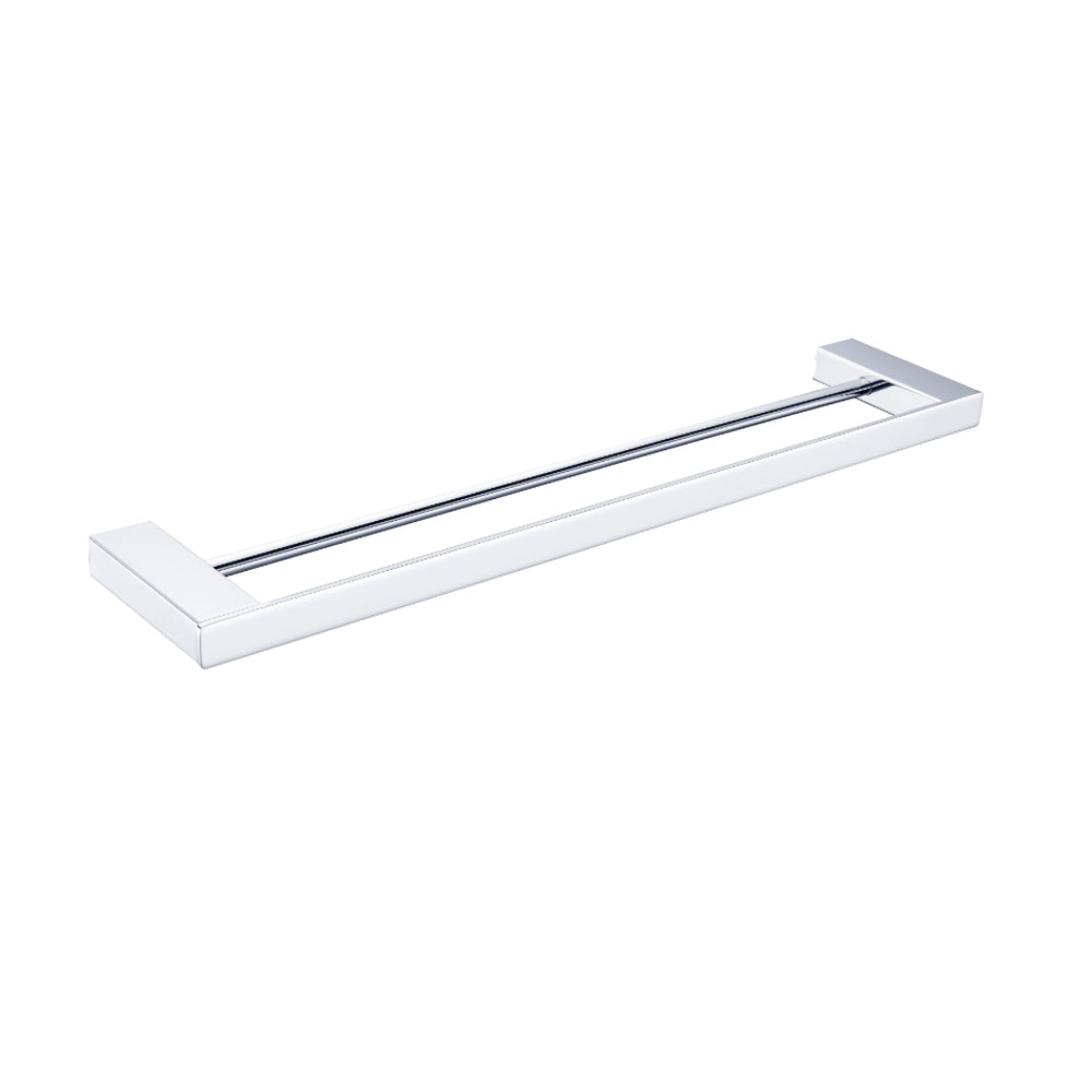 NERO CELIA NON-HEATED DOUBLE TOWEL RAILS CHROME (AVAILABLE IN 600MM AND 800MM)