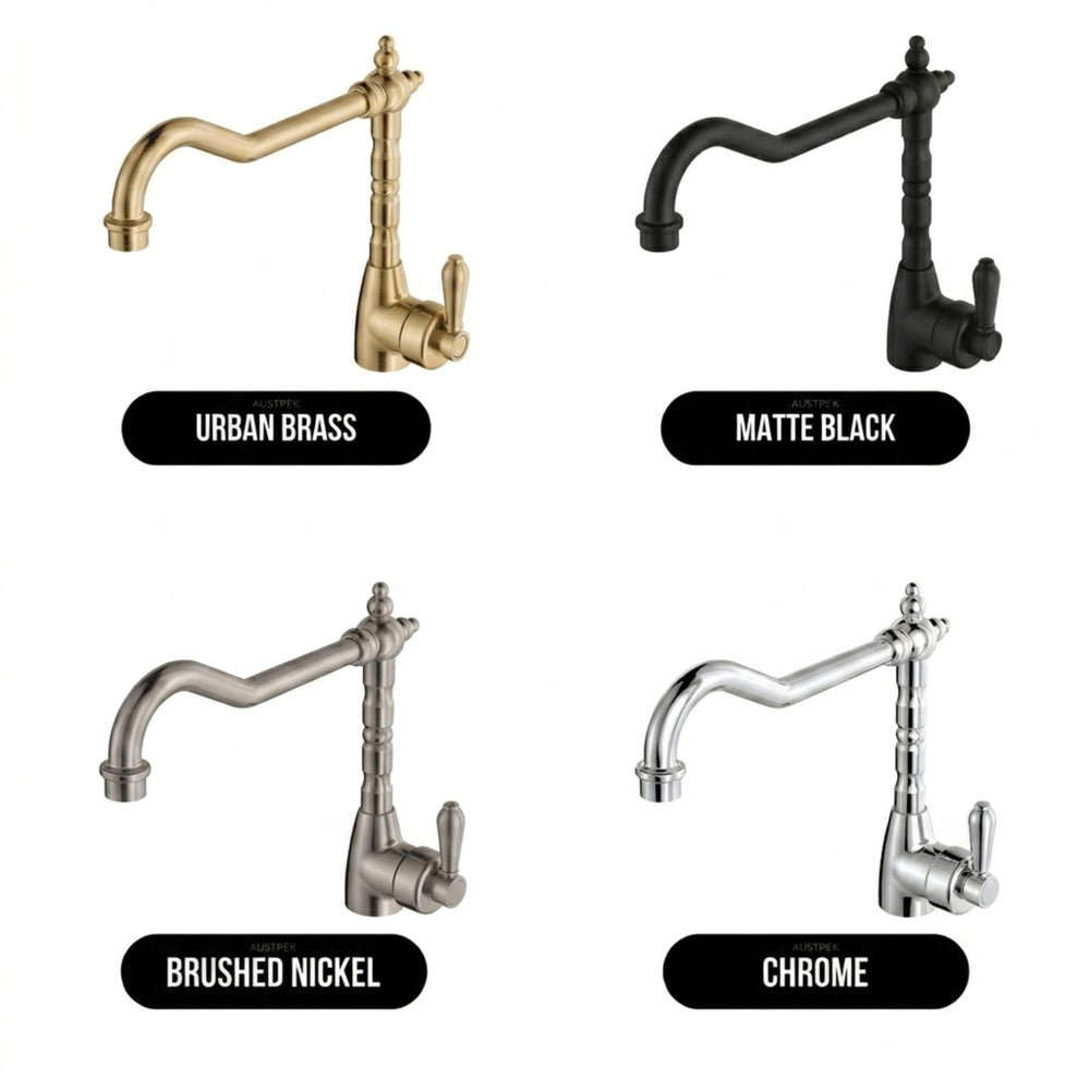 FIENZA ELEANOR SHEPHERDS CROOK SINK MIXER 283MM CHROME