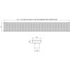PHOENIX V KIT CHANNEL DRAIN HG STAINLESS STEEL 1215MM