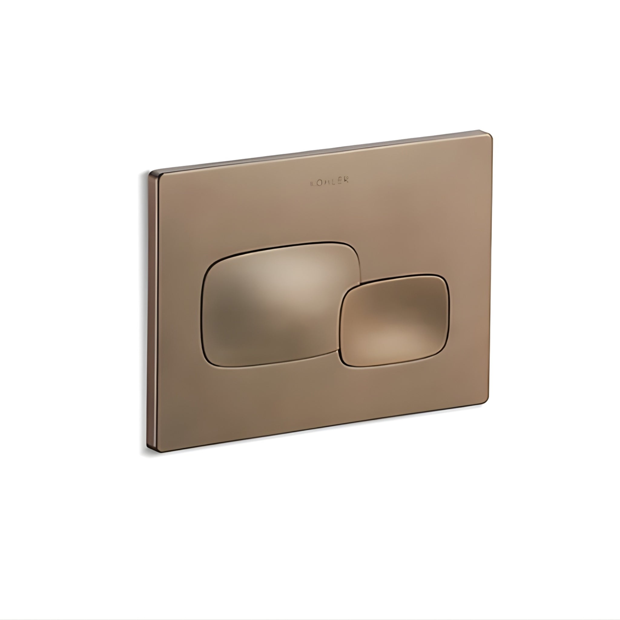 KOHLER PEBBLE PNEUMATIC FLUSH PLATE 225MM BRUSHED BRONZE