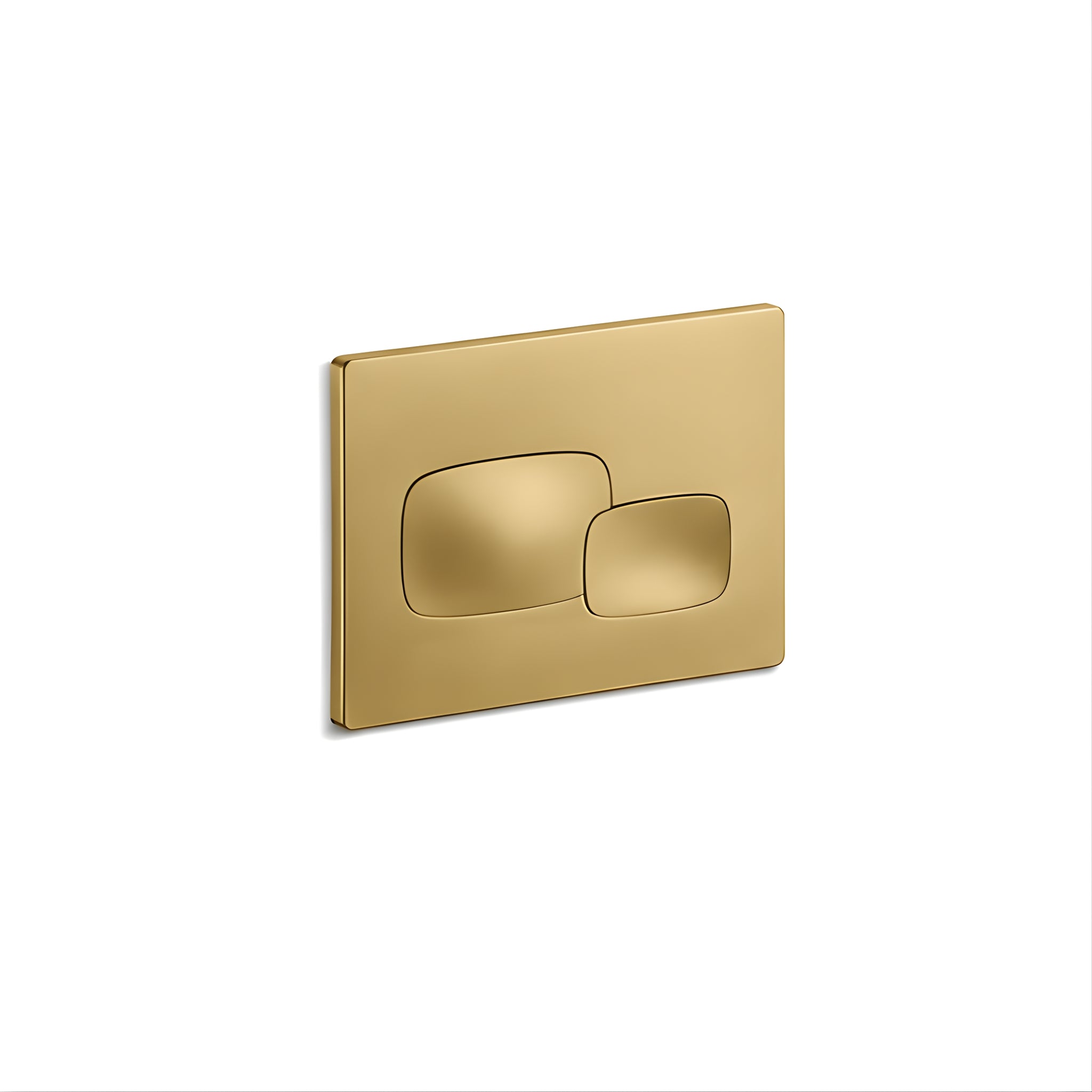 KOHLER PEBBLE PNEUMATIC FLUSH PLATE 225MM BRUSHED BRASS