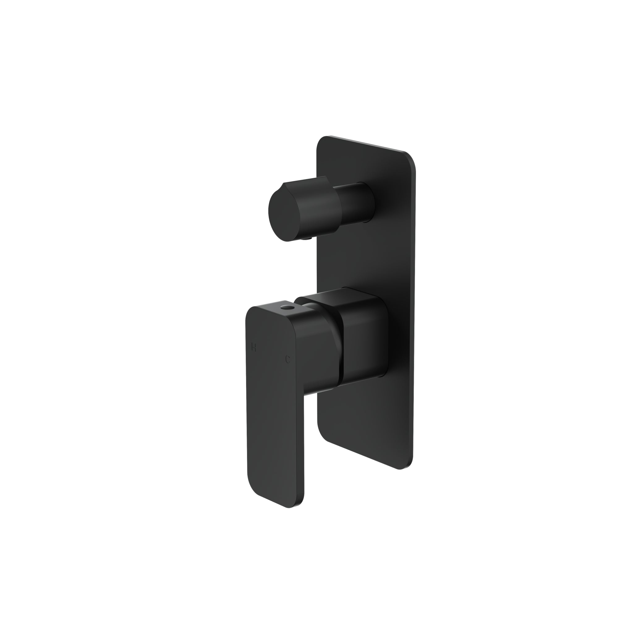 LINSOL ZIA WALL MIXER WITH DIVERTOR 177MM MATTE BLACK