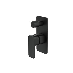 LINSOL ZIA WALL MIXER WITH DIVERTER 177MM MATTE BLACK