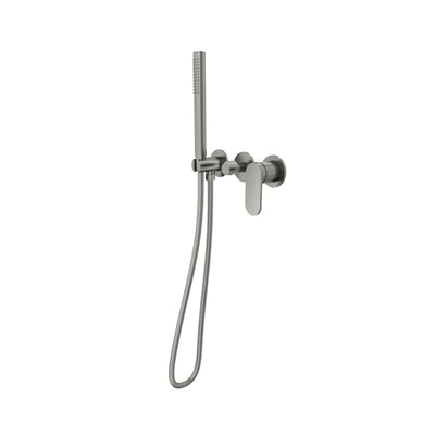 LINSOL CAPO 3-PLATE WALL MIXER WITH HAND SHOWER GUN METAL