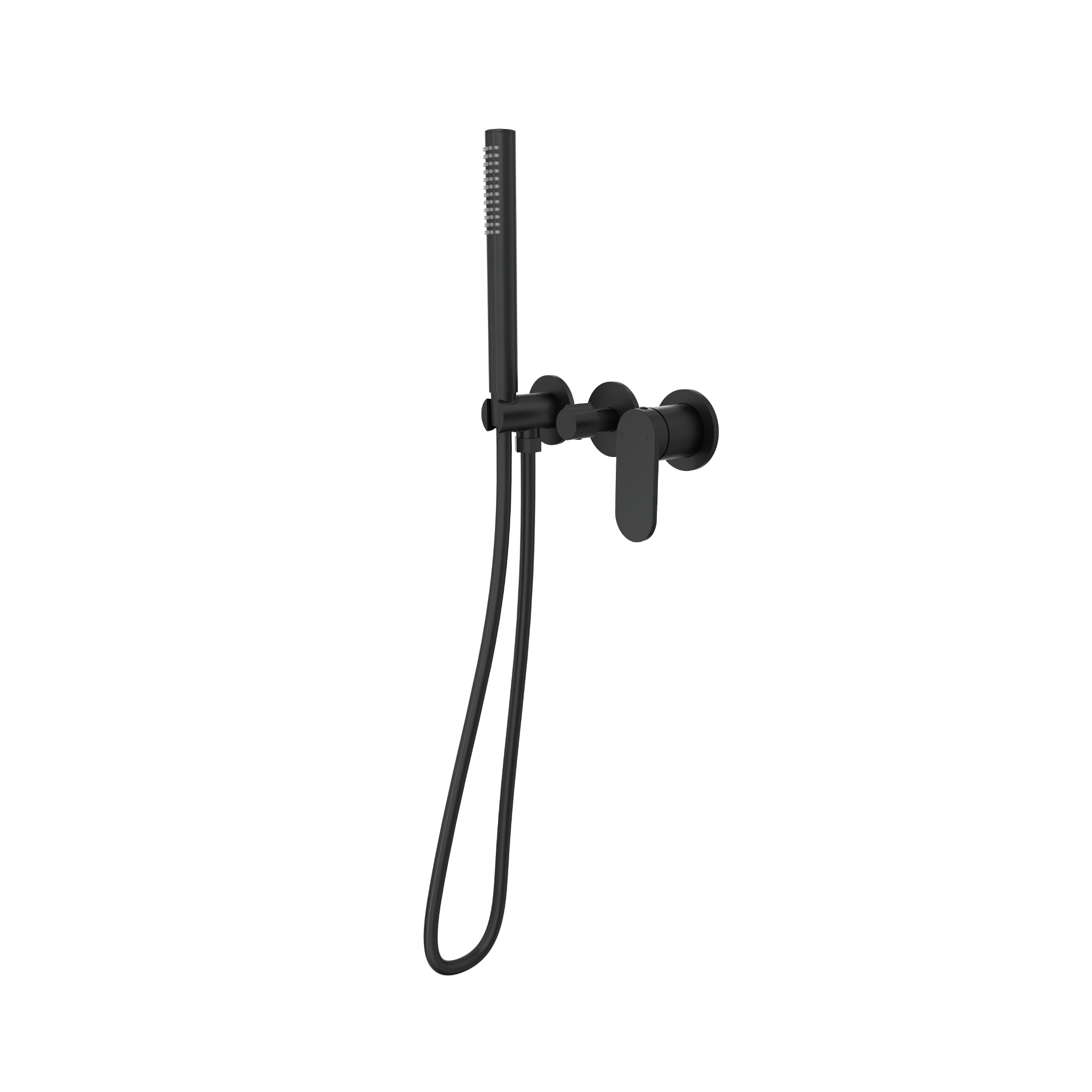 LINSOL CAPO 3-PLATE WALL MIXER WITH HAND SHOWER MATTE BLACK