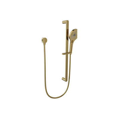 LINSOL OCEANJET LEAD FREE SLIDING SHOWER RAIL 681MM BRUSHED BRASS