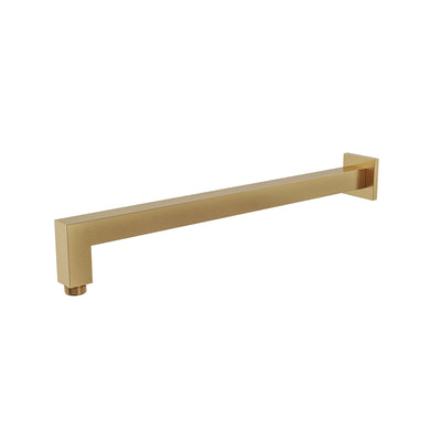 LINSOL TIANA SQUARE WALL ARM 400MM BRUSHED BRASS