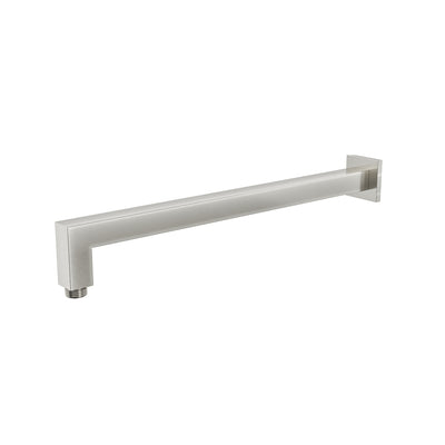 LINSOL TIANA SQUARE WALL ARM 400MM BRUSHED NICKEL