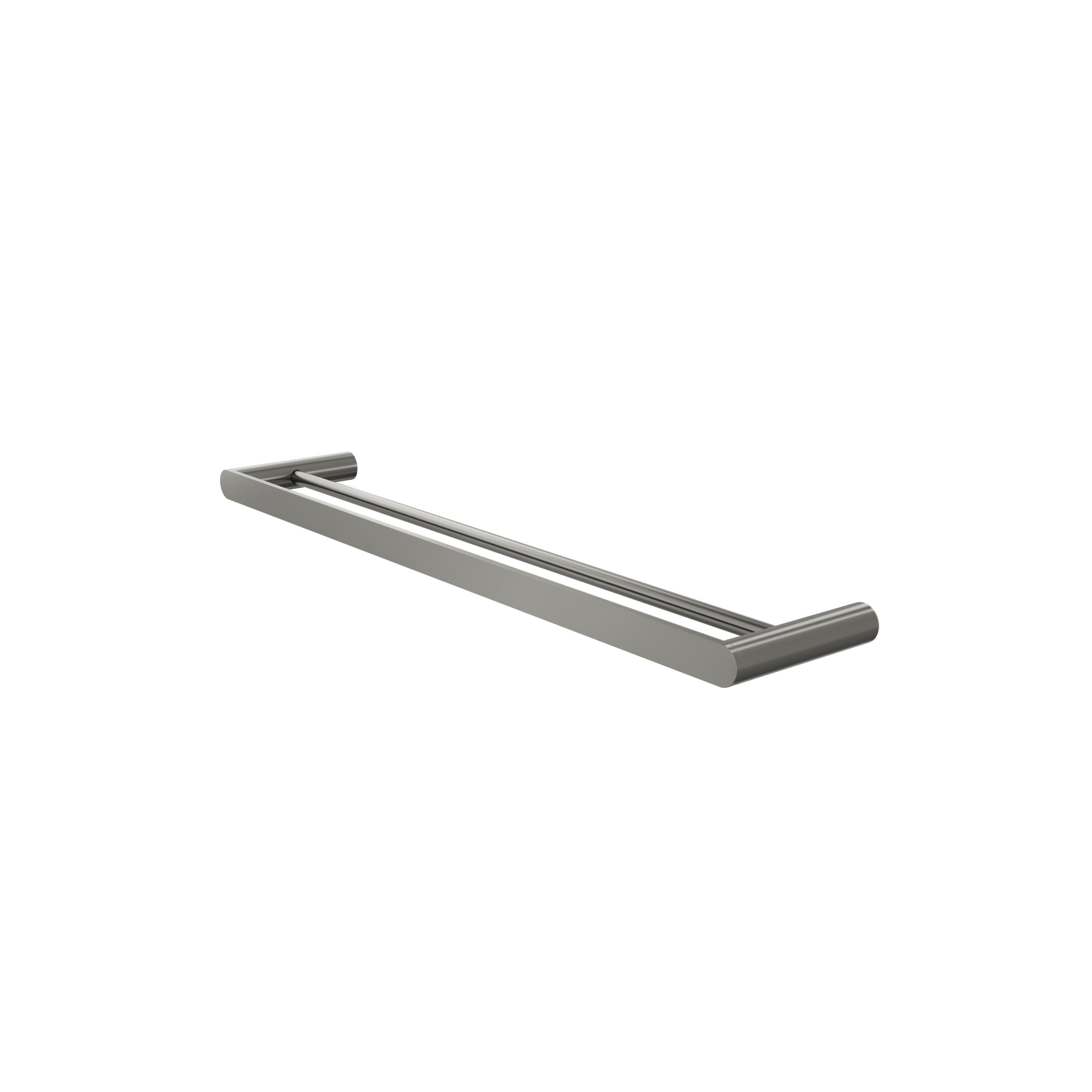LINSOL CIRCLE DOUBLE TOWEL RAIL GUN METAL (AVAILABLE IN 600MM AND 800MM)