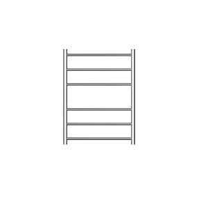 LINSOL AVID ROUND 6 BAR NON-HEATED TOWEL RAIL CHROME