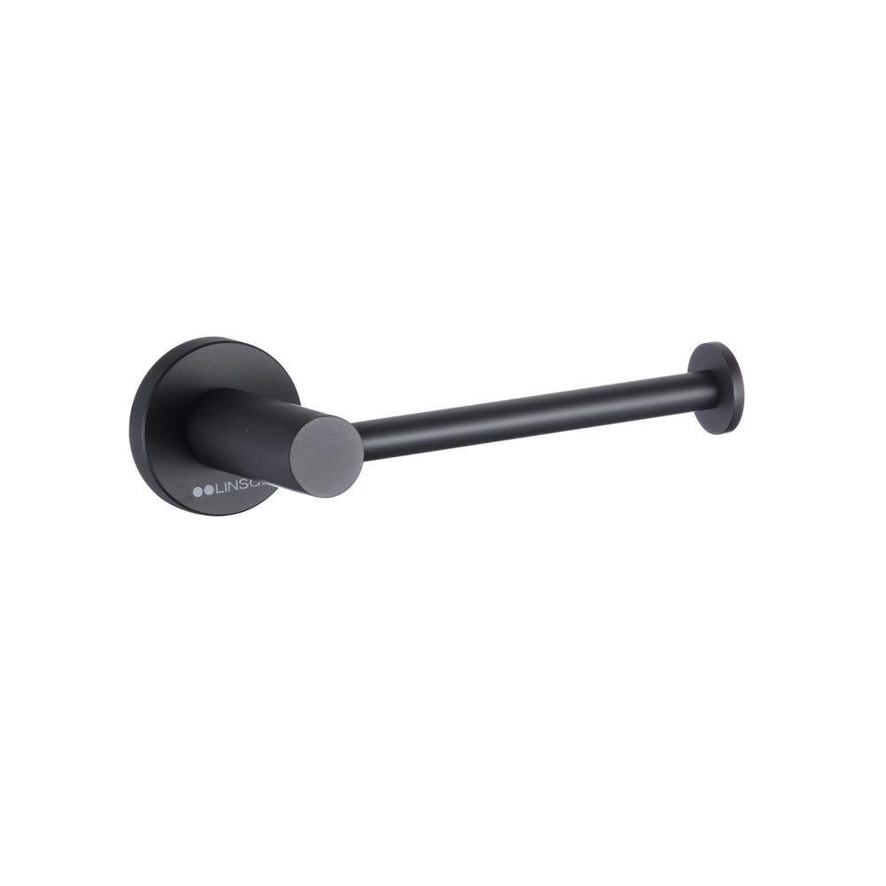 LINSOL LUX S2 TOILET ROLL HOLDER MATTE BLACK