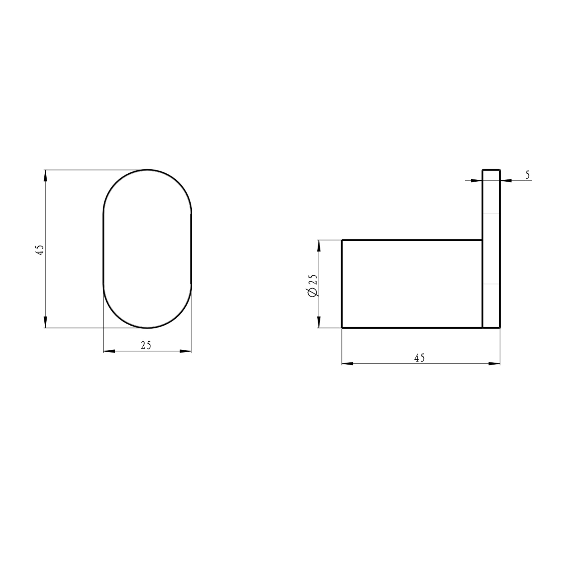 LINSOL CIRCLE SINGLE ROBE HOOK BRUSHED NICKEL