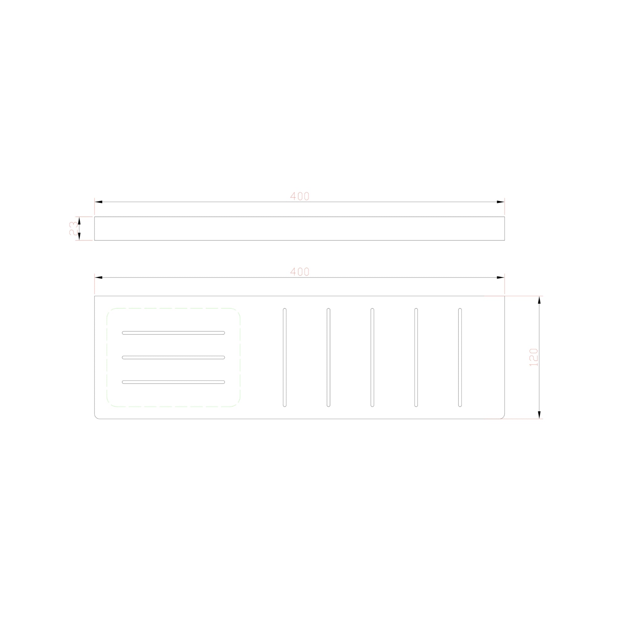 LINSOL CIRCLE LEAD FREE METAL SHELF WITH SOAP DISH BRUSHED NICKEL