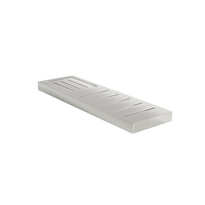 LINSOL CIRCLE METAL SHELF WITH SOAP DISH BRUSHED NICKEL
