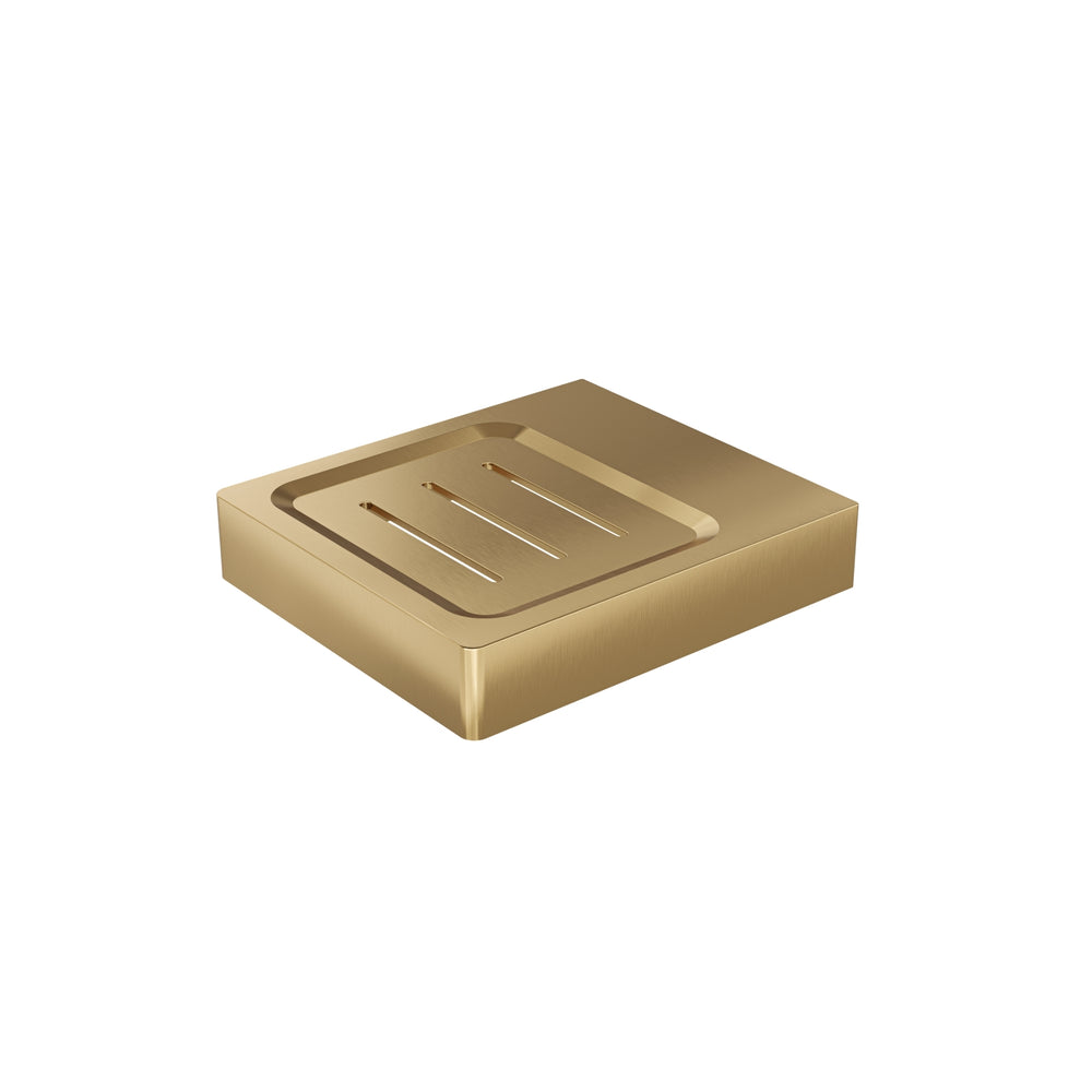 LINSOL CIRCLE SOAP DISH HOLDER BRUSHED BRASS