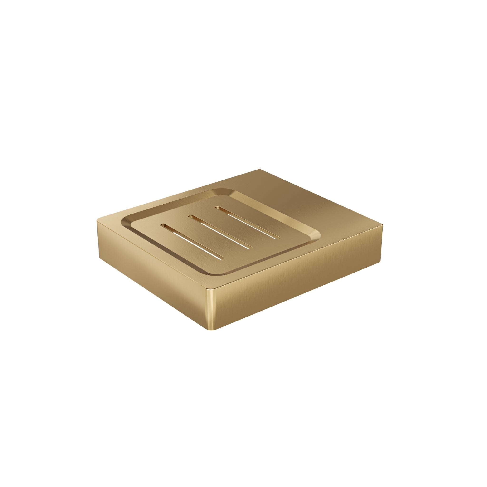 LINSOL CIRCLE LEAD FREE SOAP DISH HOLDER BRUSHED BRASS