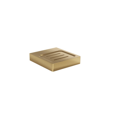 LINSOL CIRCLE LEAD FREE SOAP DISH HOLDER BRUSHED BRASS
