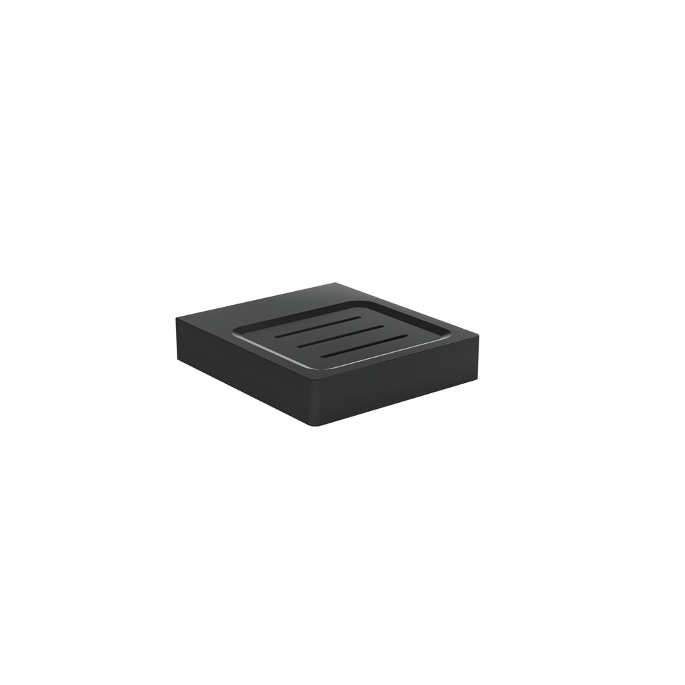 LINSOL CIRCLE SOAP DISH HOLDER MATTE BLACK