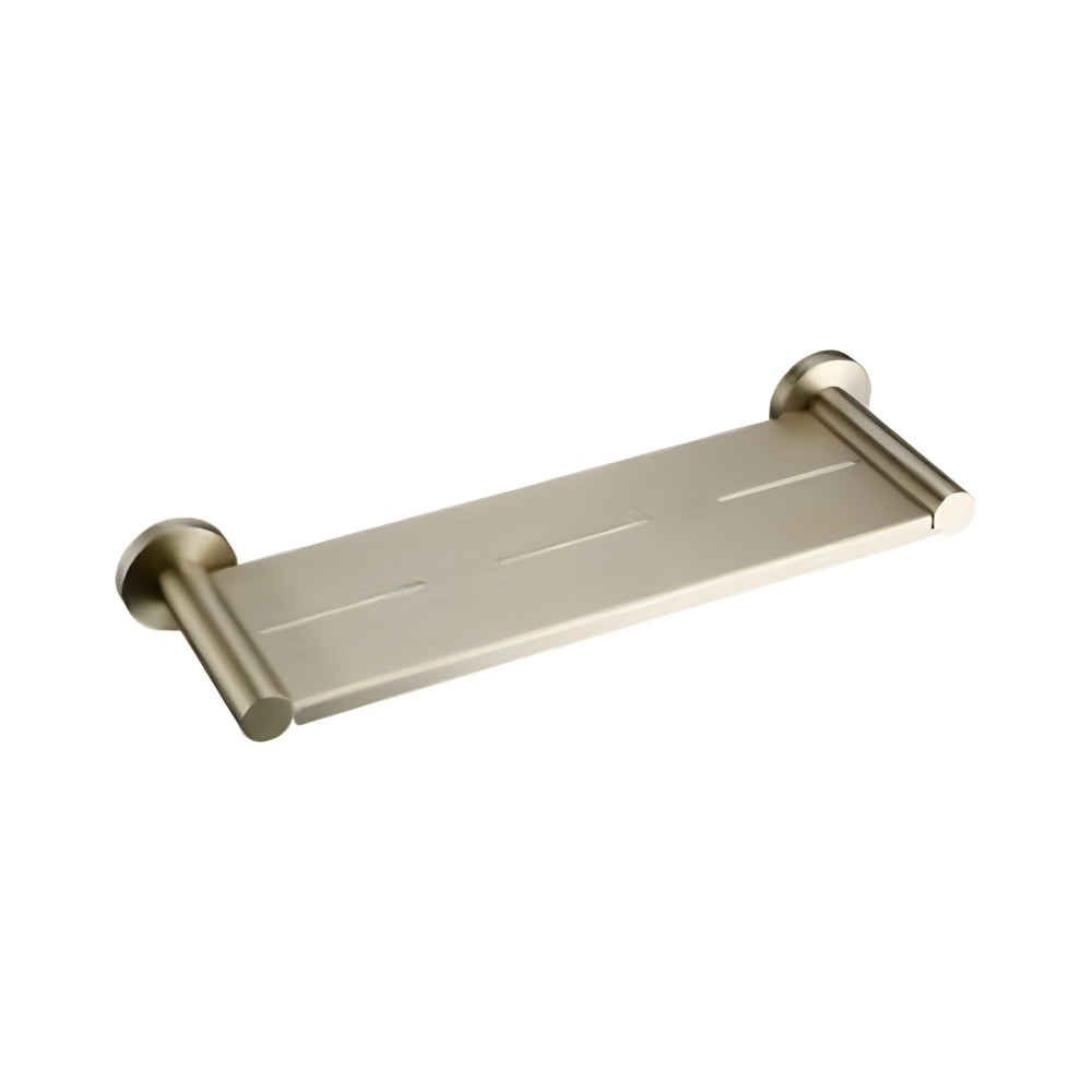 LINSOL LUX S2 SHOWER SHELF BRUSHED BRASS