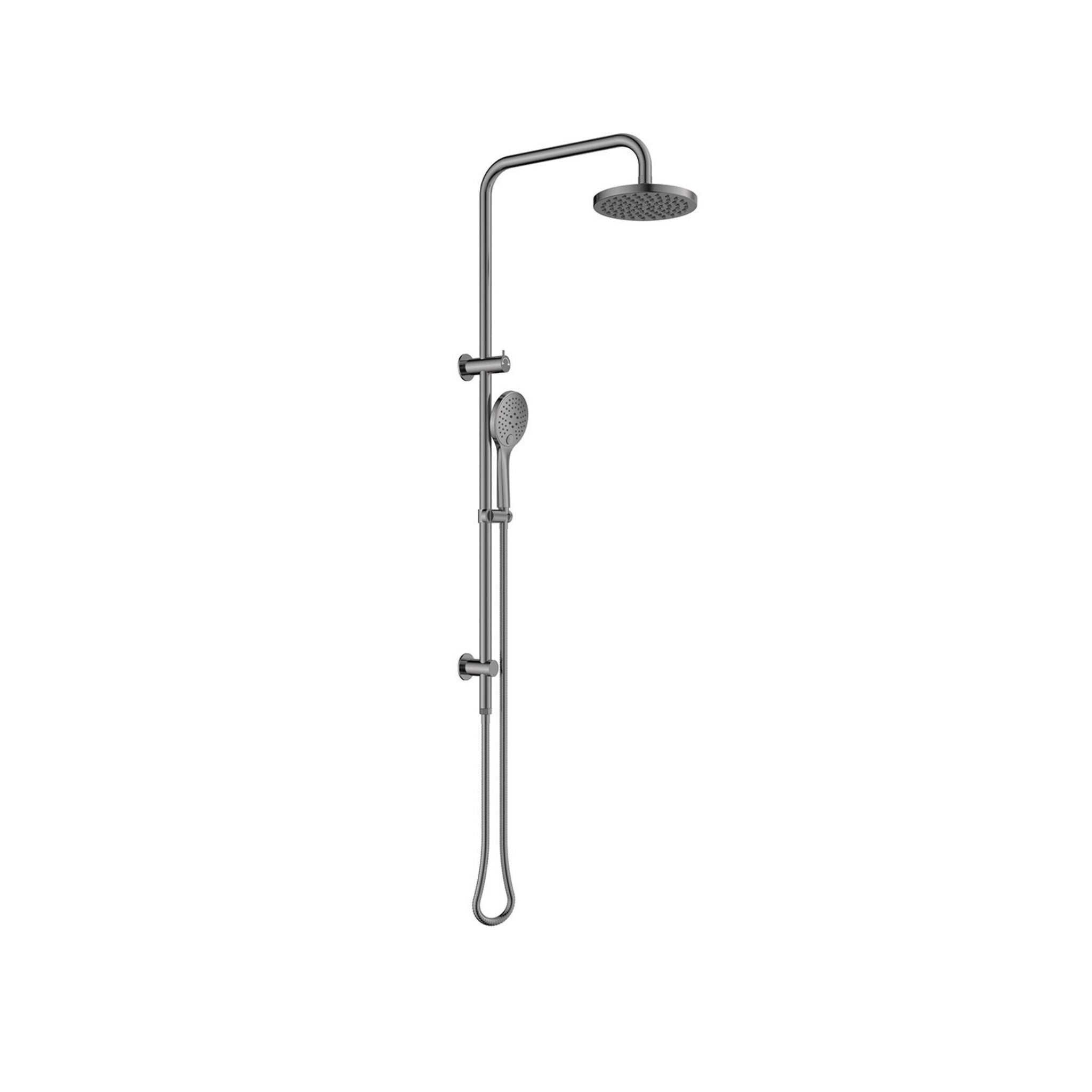 LINSOL MICO SHOWER WITH MULTIFUNCTION HAND SHOWER GUN METAL