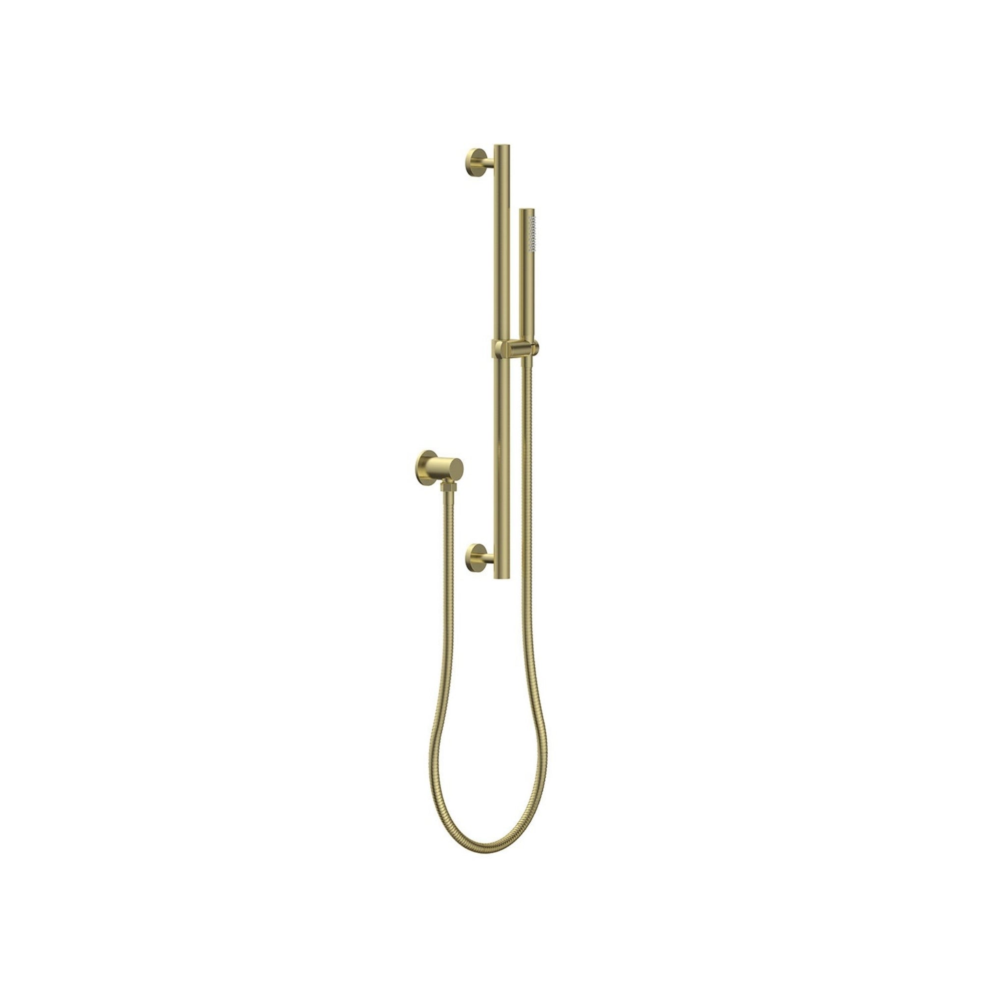 LINSOL MICO HAND SHOWER ON RAIL 670MM BRUSHED BRASS